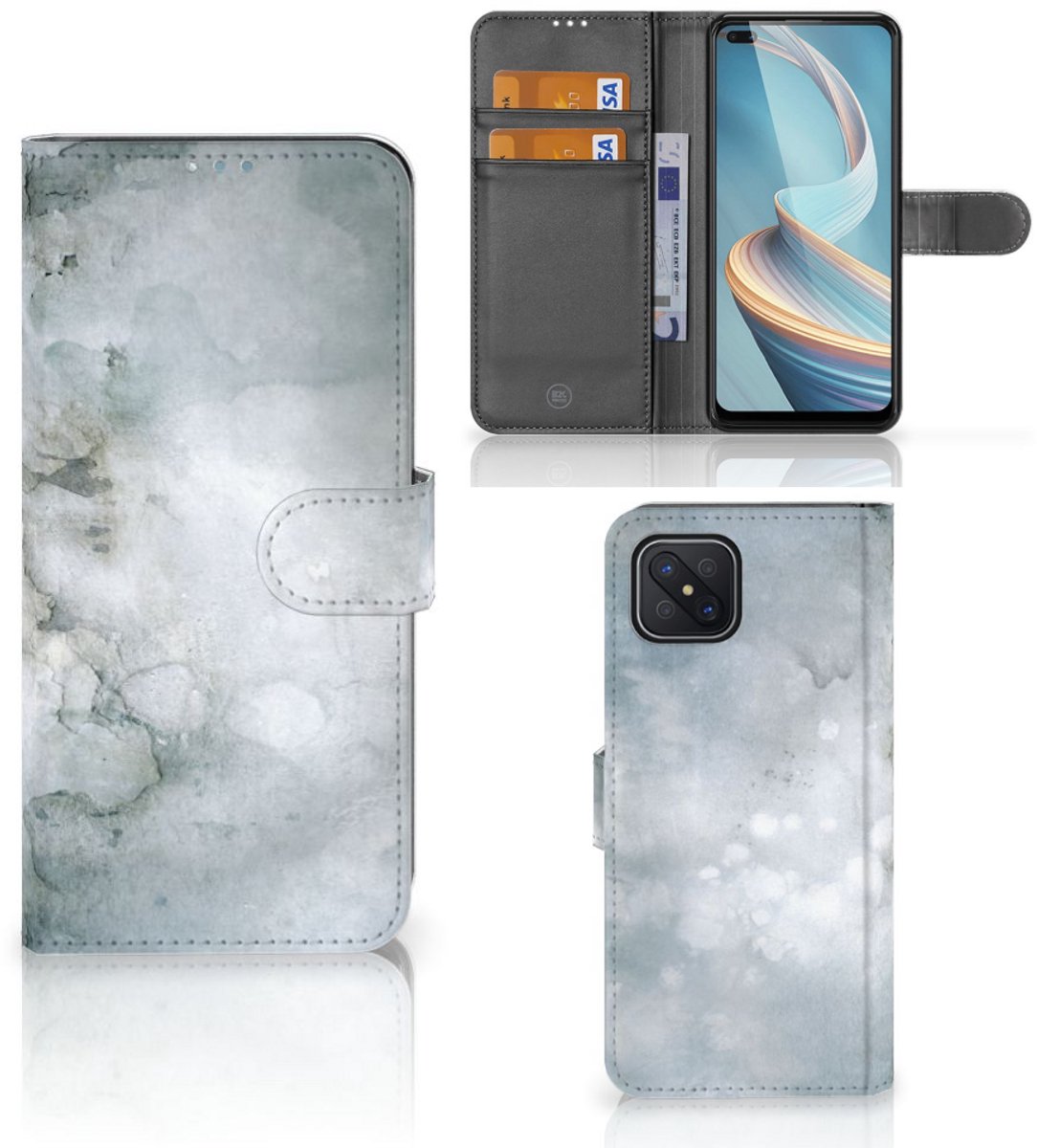 Hoesje OPPO Reno4 Z Painting Grey