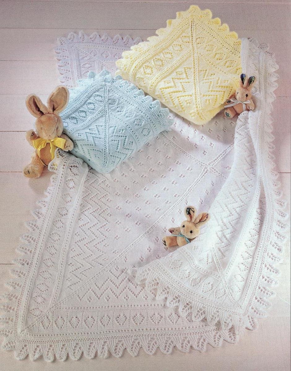 Breipatroon Babydeken - Patroon Baby Sjaal - Babykleding Maken - Meerdere Garens Mogelijk - Diverse Maten - N.v.t.
