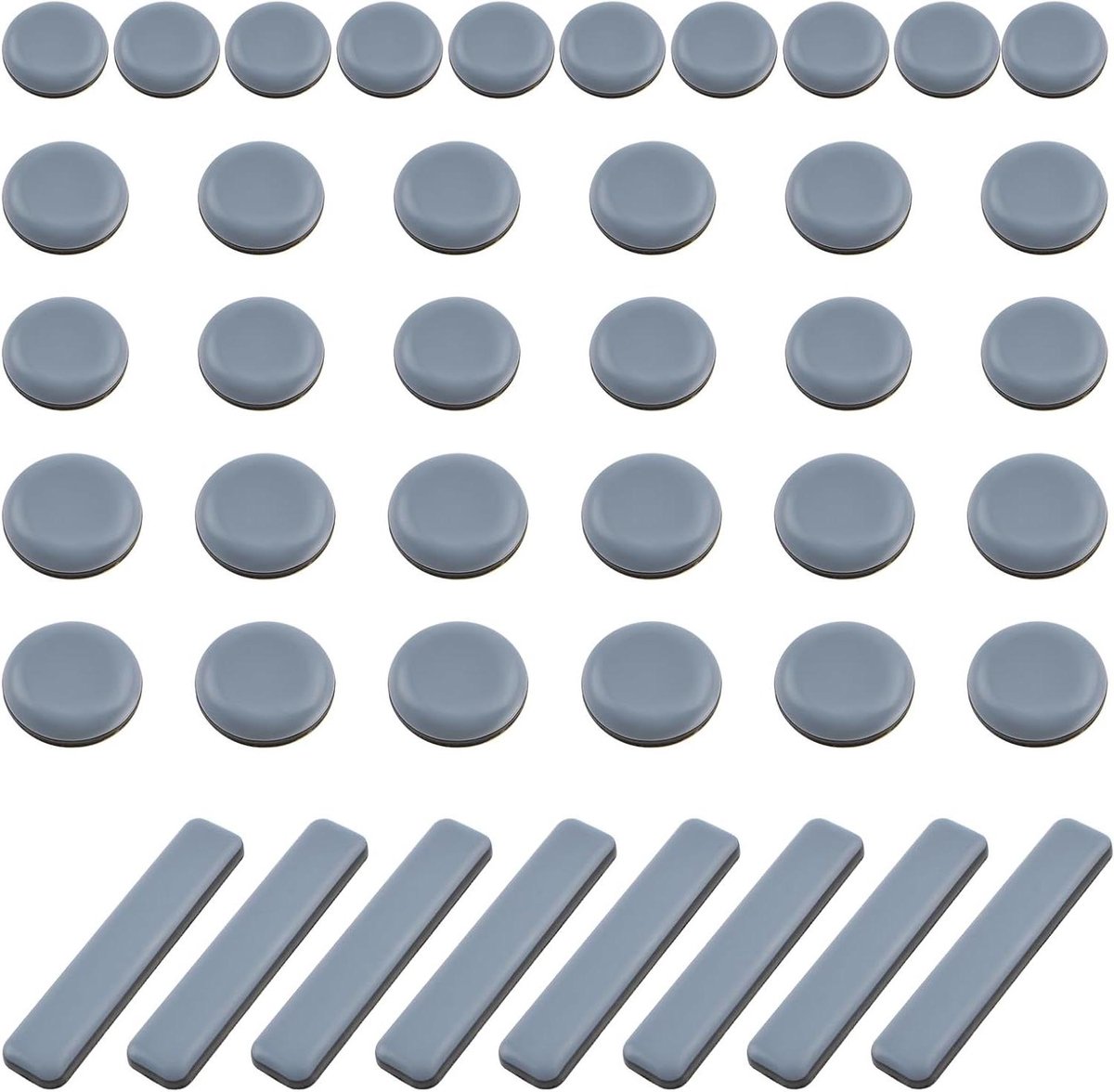 Meubelglijders - Meubelschuivers Glijpads - Meubels Verplaatsen - Zelfklevend Teflon Materiaal - 44 Stuks Gemengde Maten - Niet Gespecificeerd
