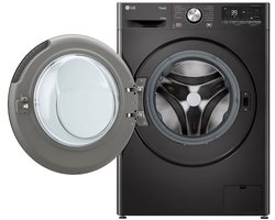 LG W4WR70X6YB - WAS-DROOGCOMBINATIE 10/6 KG - Zwart