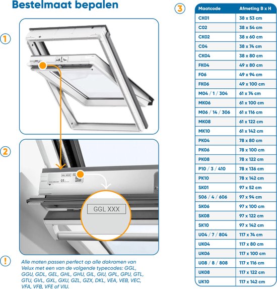 Skylight Roller Store Trend Blackout pour Velux: UK04