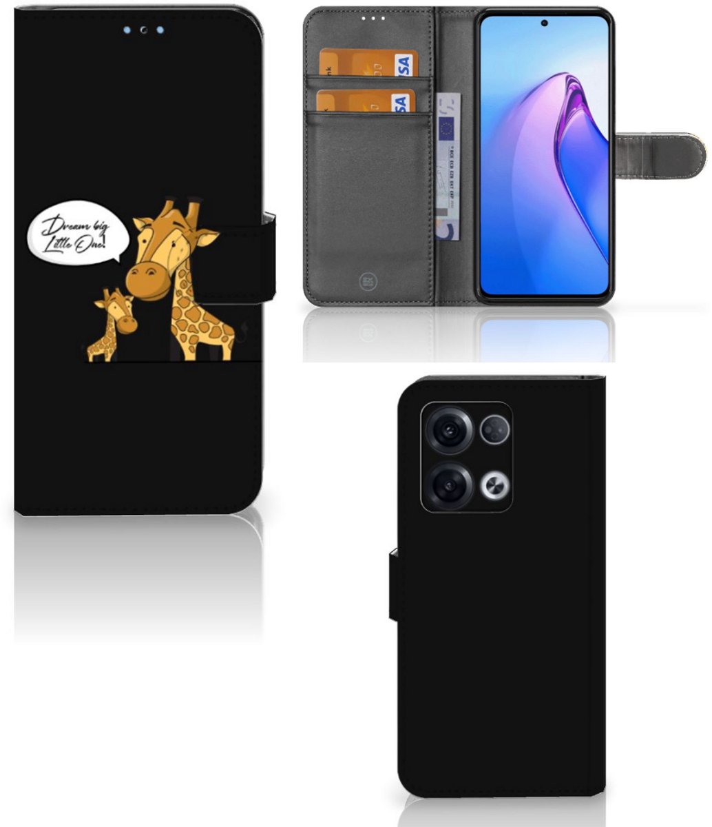 OPPO Reno8 Pro Leuk Hoesje Giraffe