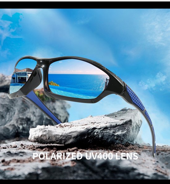 Gepolariseerde Sportzonnebril Fietsbril Dames Heren - TAC Lens - Winddichte Sportbril Voor Fietsen En Outdoor van Merkloos — afbeelding 3