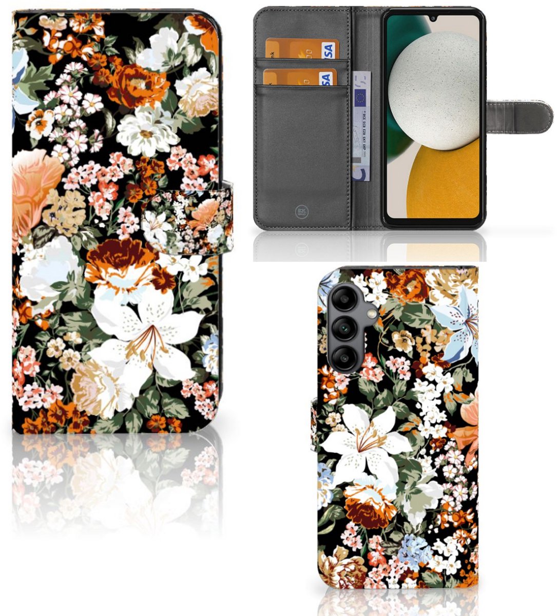 Hoesje voor Samsung Galaxy A34 Dark Flowers