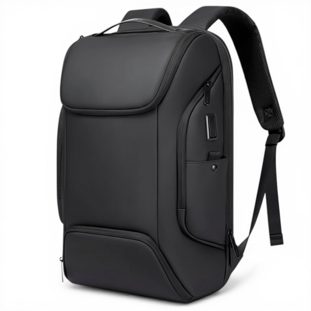 Laptop Rugzak 15.6 Inch - Anti-diefstal - USB - Waterafstotend - Zwart