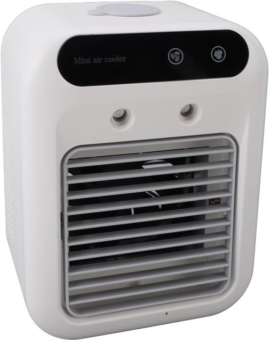 Draagbare airco klein en energiezuinig, watergekoelde luchtkoeler met 500ml tank voor kamer, auto, kantoor