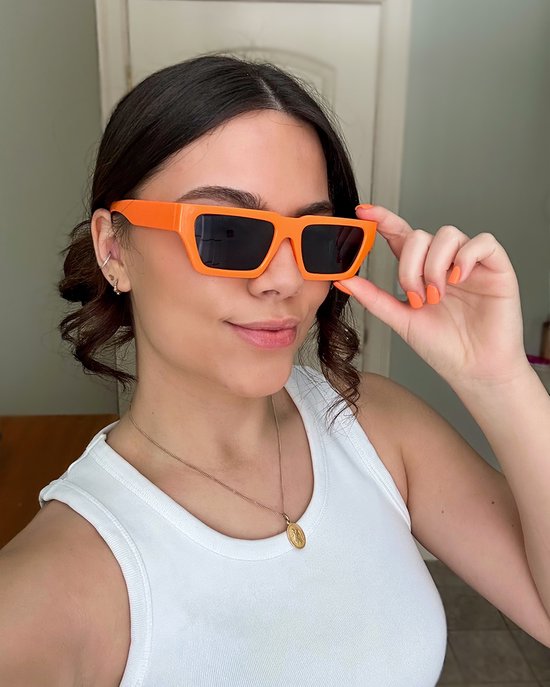 De Oranje Zonnebril - Oranje Zonnebril - Unisex model van Feestbrillen.com — afbeelding 5