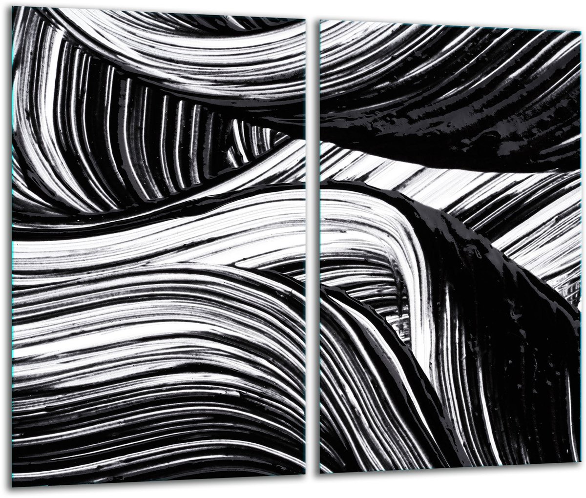 TMK ArtDeko Serie - Glazen Snijplank - 30x52cm - Inductie - Veelzijdig