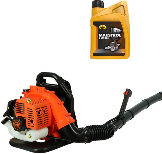 Kibani Bladblazer 42.7 cc / 1.7 pk - Incl. 2T Olie - Luchtsnelheid 252 km/h - 1250W - Ruggedrager - Bladblazers