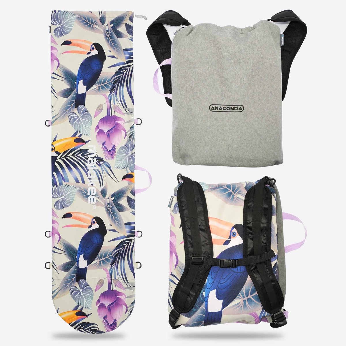 Malokee Anaconda - Snowboardtas - Softshell - Waterdicht - Lichtgewicht