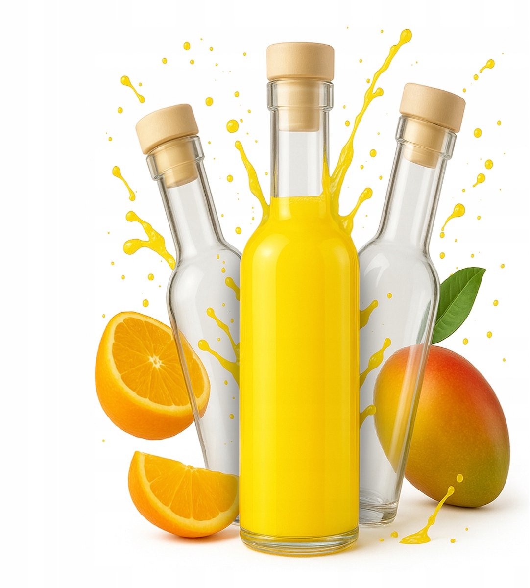 Bimberek Futura - Glazen Flessen Set - 250ml - Inclusief Kurk - Voor Natuurlijke Dranken