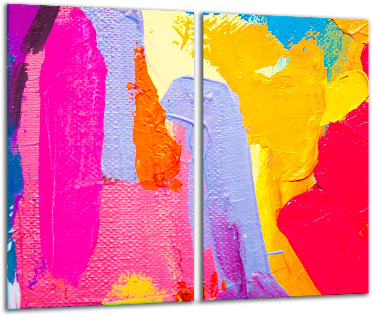TMK ArtDeko - Snijplank - Glas - 30x52cm - Kleurrijk Design