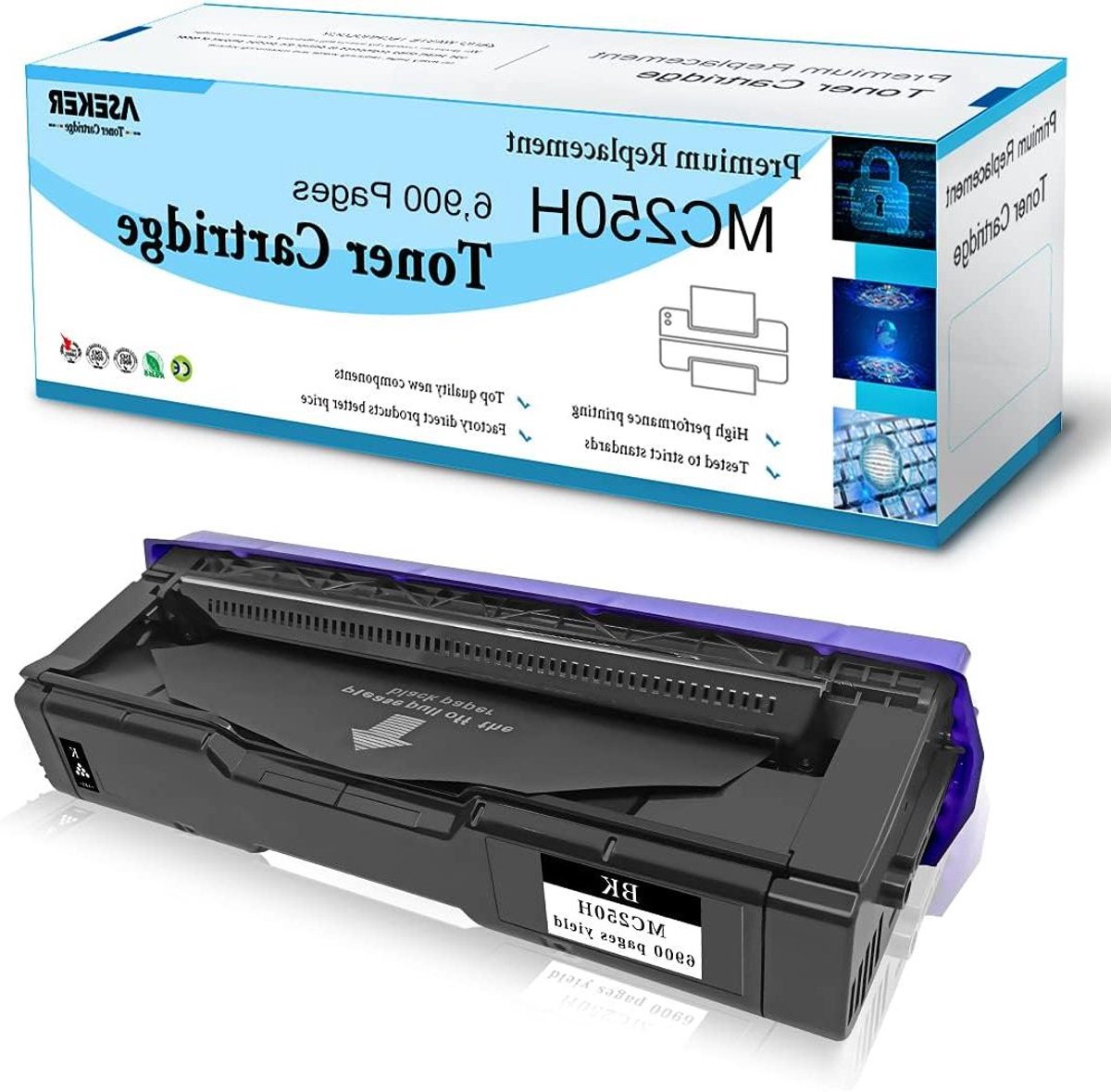 Tonercartridge Zwart - Toner Black - Printer Onderhoud - Met Chip - 6900 Pagina's - Zwart