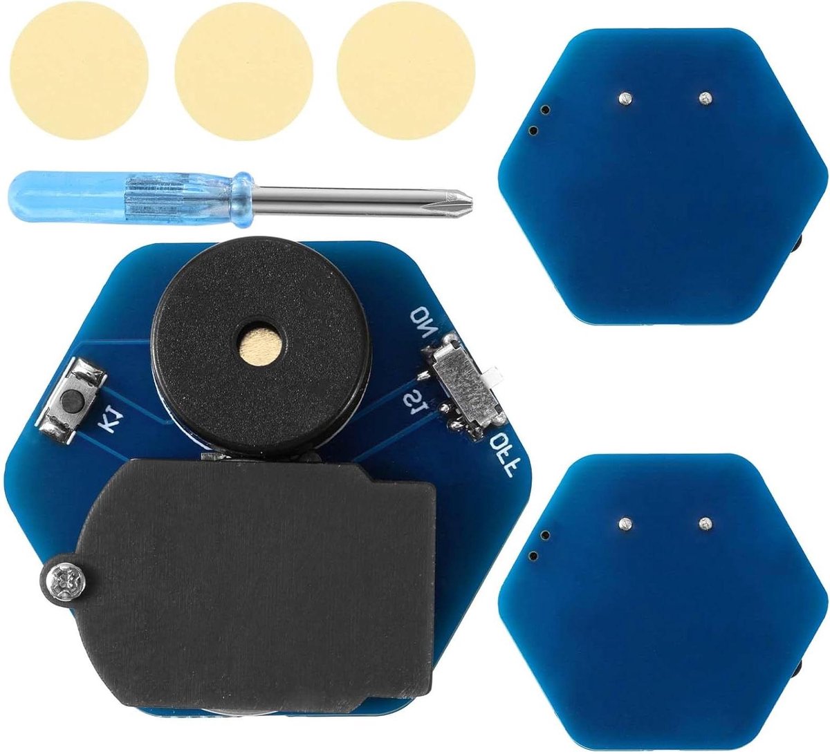 Cricket Geluidsmaker - Grappenmaker Pieper - Vrienden Voor De Gek Houden - 16 Verschillende Geluiden - 4.12x3.72x1cm - Blauw