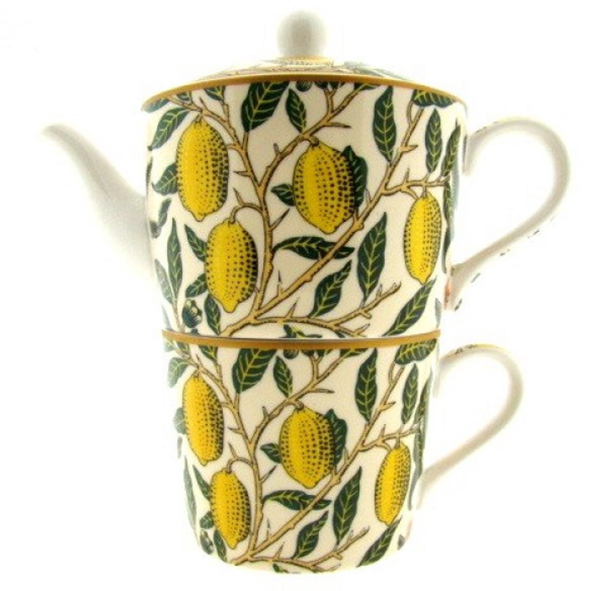 Tea for One Theeset – William Morris Fruits – Theepot met Mok – 350 ml – Porselein
