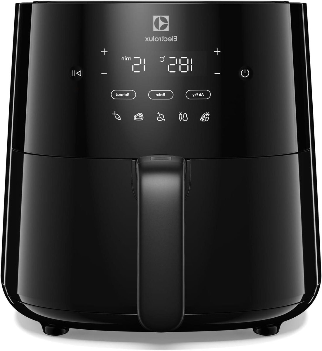 Heteluchtfriteuse - Airfryer Frituurpan - Gezond Frituren - 8 Voorgeprogrammeerde Programma's - 3.5 Liter - Zwart