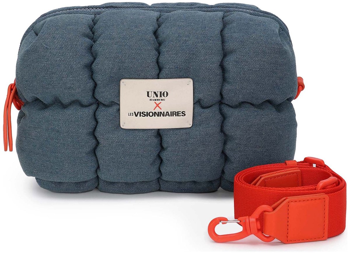 LES VISIONNAIRES Unio Paris Schoudertas 21 cm - Dames - denim blue