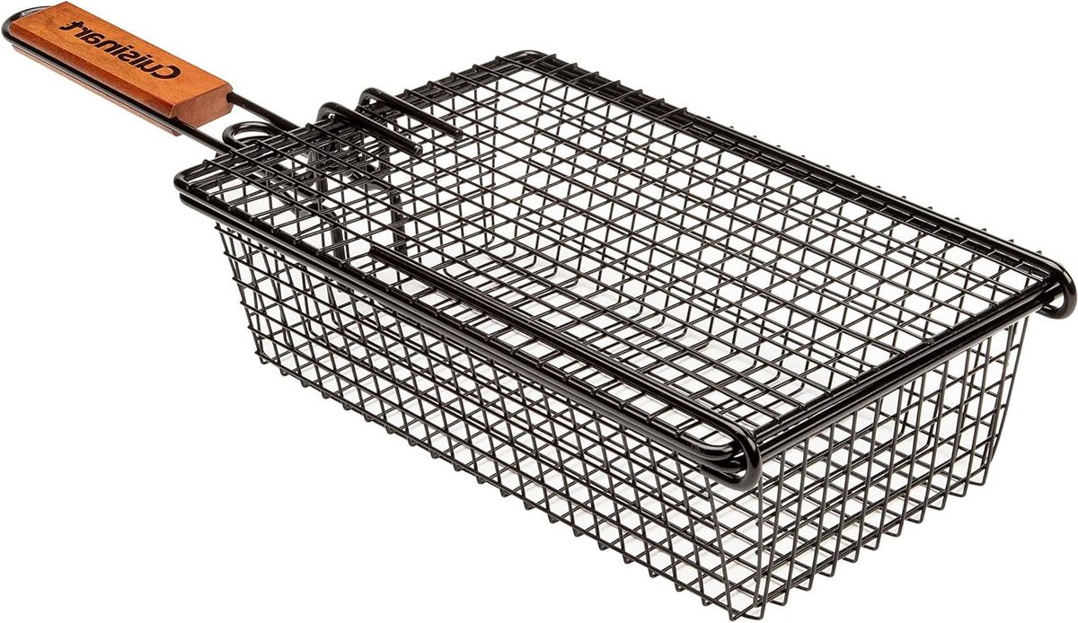 Grillmand - Non-stick mand - Groenten Grillen - Alternatief voor spiesen - 54 x 194 x 95 cm - Zwart
