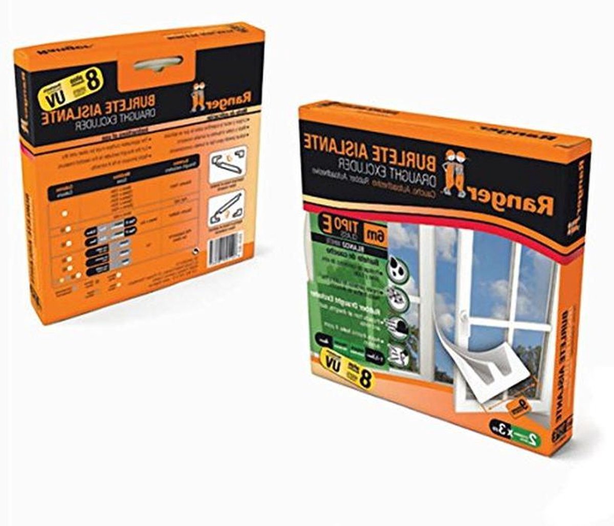 Touwkit Rubber - Afdichtingstape Deur - Tochtvrij Maken Ramen - Type E Profiel - 9mm x 6m - Wit