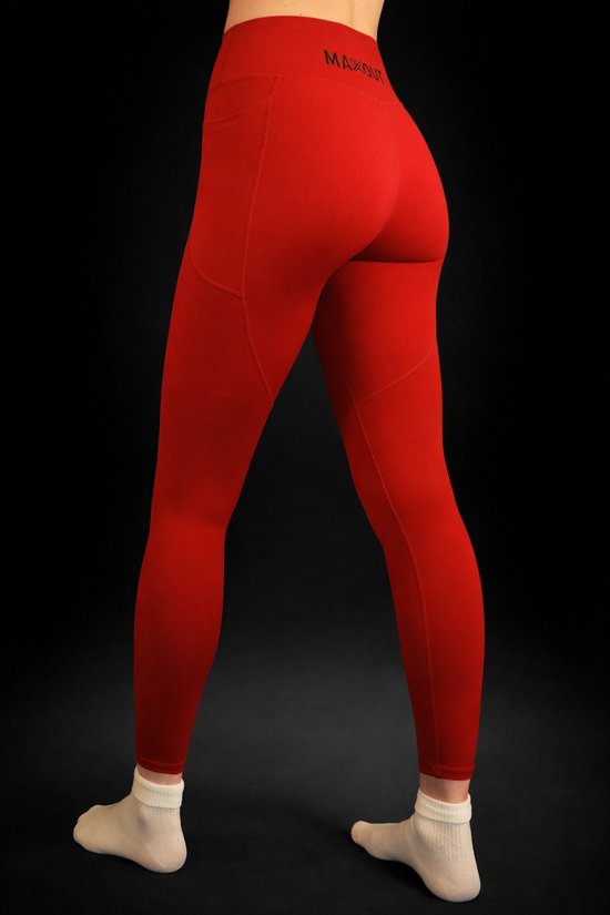 MaxOut - Sportkleding - Sport legging dames - Rood - Maat S — afbeelding 2