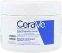 Witte pot CeraVe Feuchtigkeitscreme / Baume Hydratant. Blauwe band met tekst. Parfümfrei / Sans Parfum.