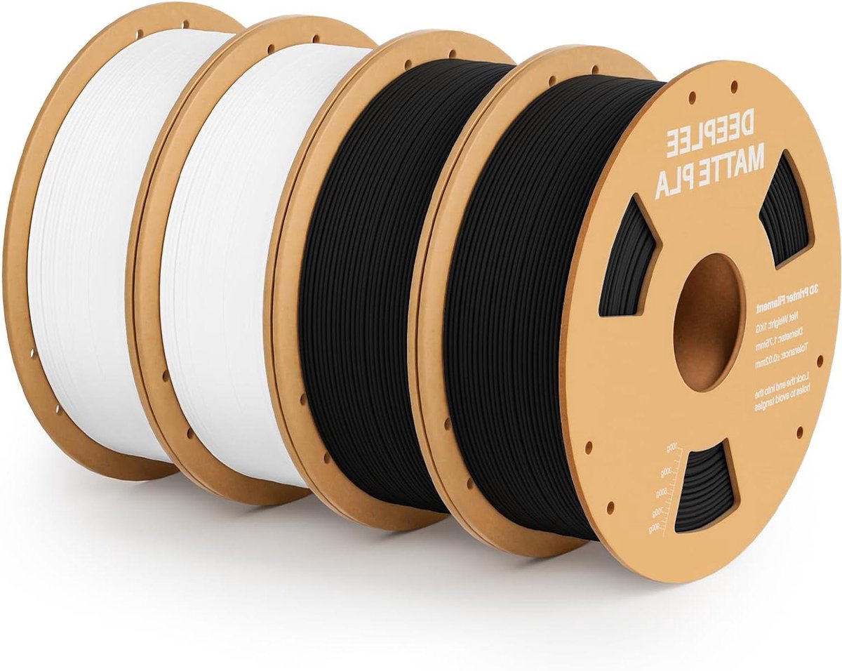 Mat PLA Filament - 3D Printer Materiaal - 3D Modellen Printen - Lage Glans Afwerking - 4 kg