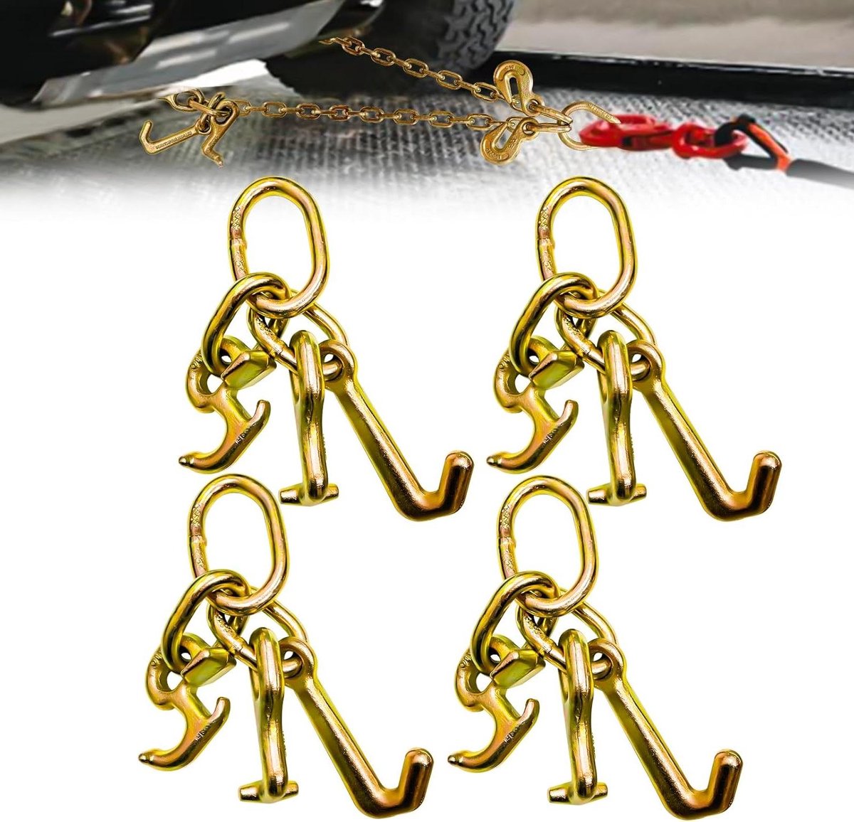 Cluster Haken - Tie Down Haken - Slepen en Vastzetten - Gegalvaniseerd Staal - 5000 LBS - Zilverkleurig