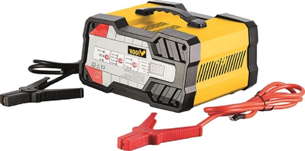 Acculader Autostart - Batterijlader - Voertuigen Starten - Snellaadfunctie - 8-180 Ah - Geel