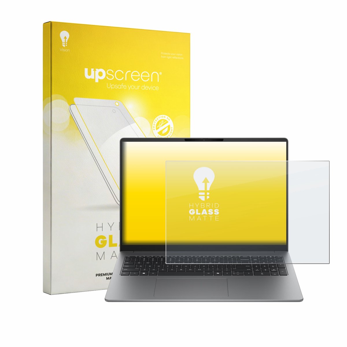 upscreen - Screenprotector voor HP 200 G2a 16" - Folie Beschermfolie Beschermglas matte