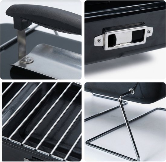Tafelgrill - 56x36x30,5 cm - zwart — afbeelding 4