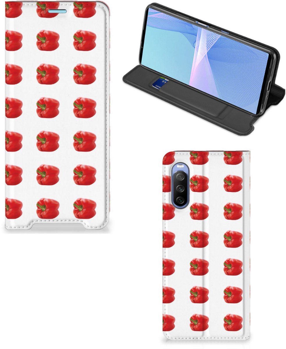 Sony Xperia 10 III Flip Style Cover Paprika Red
