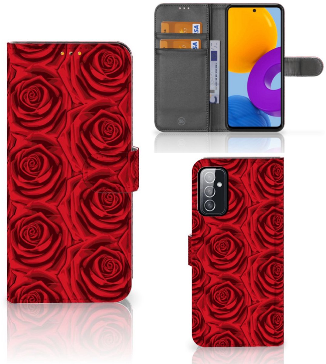 Samsung Galaxy M52 Hoesje Red Roses