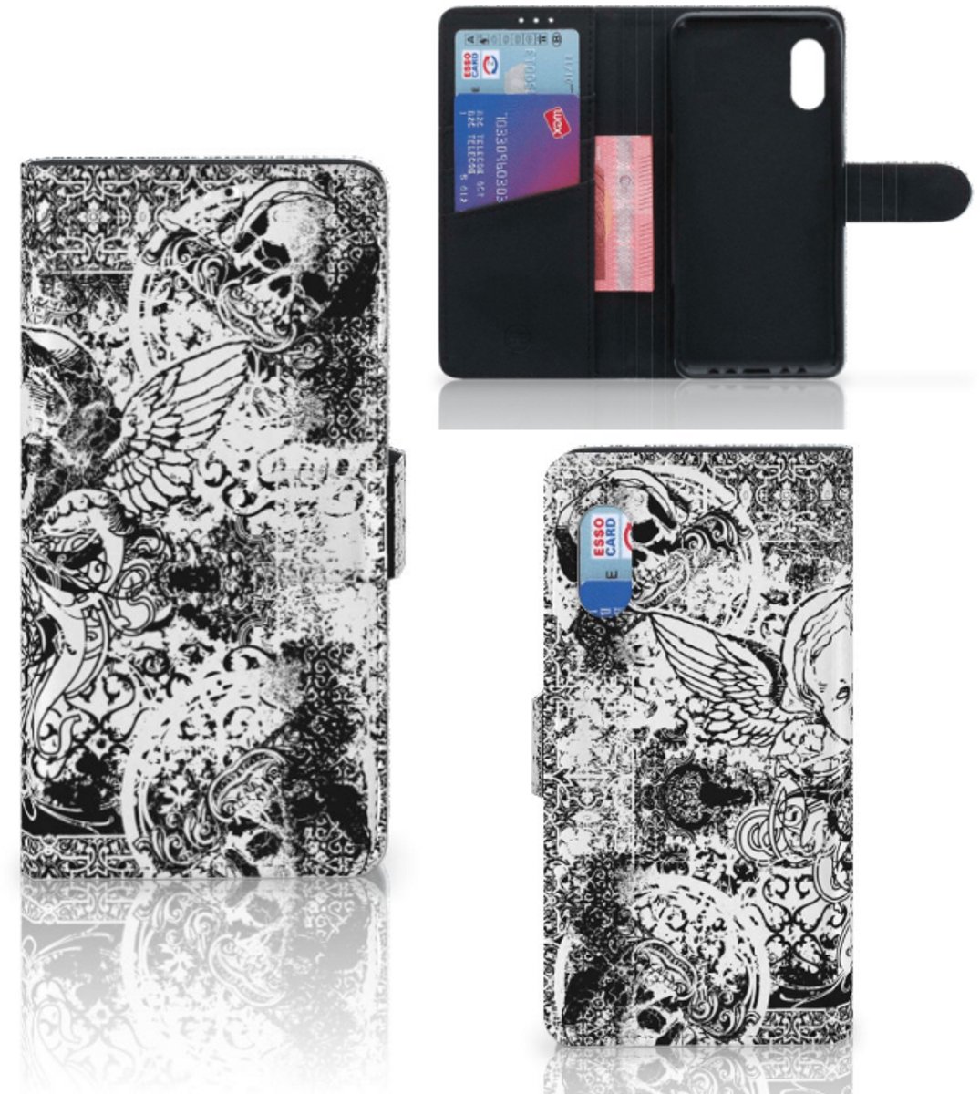 Telefoonhoesje met Naam Samsung Xcover Pro Skulls Angel