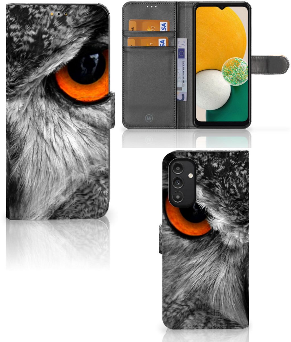 Samsung Galaxy A14 5G Telefoonhoesje met Pasjes Uil