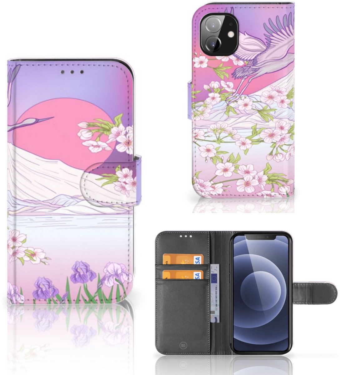Apple iPhone 12 Mini Telefoonhoesje met Pasjes Bird Flying