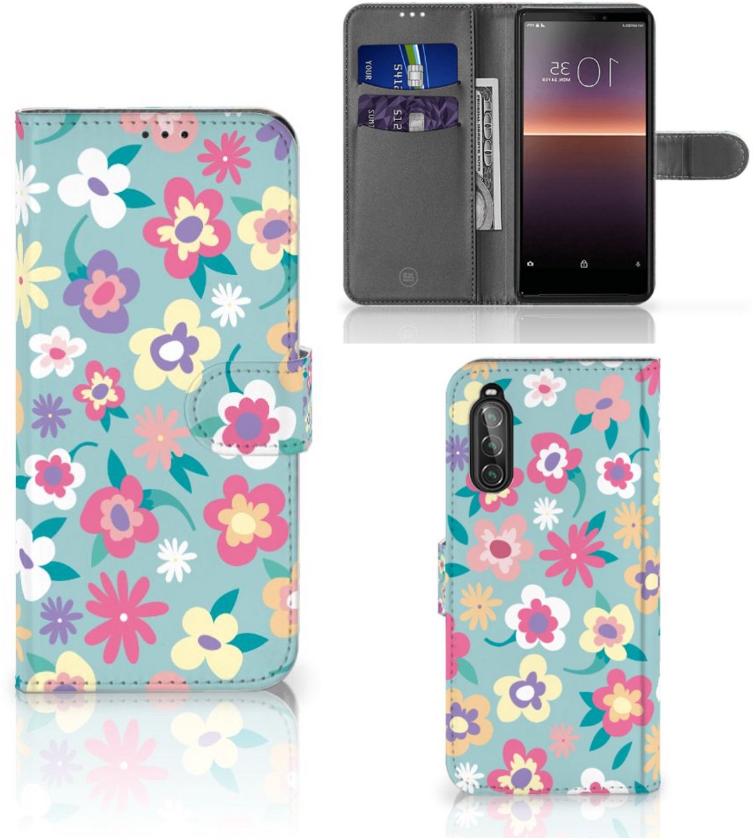 Sony Xperia 10 II Hoesje Flower Power