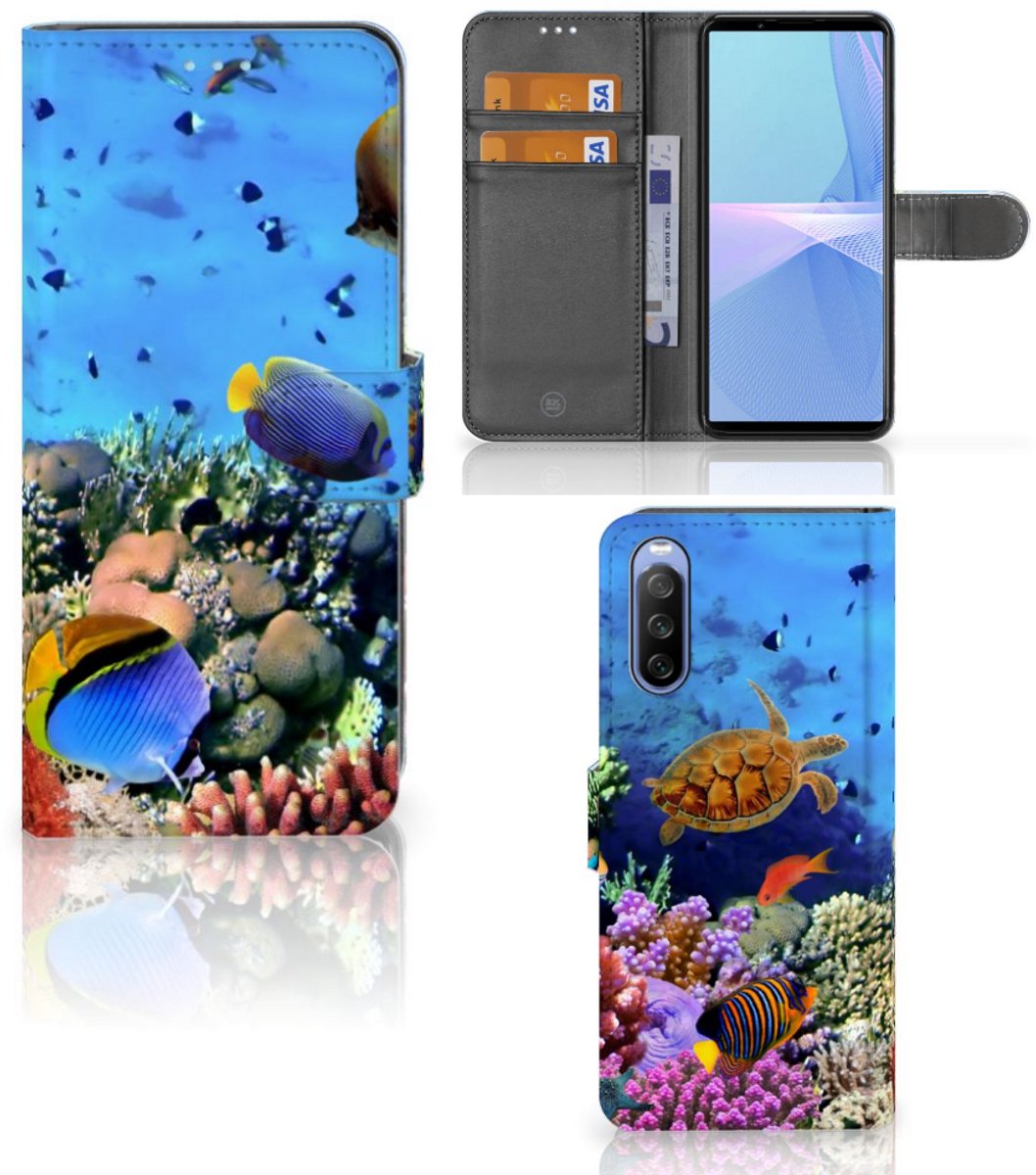 Sony Xperia 10 III Telefoonhoesje met Pasjes Vissen