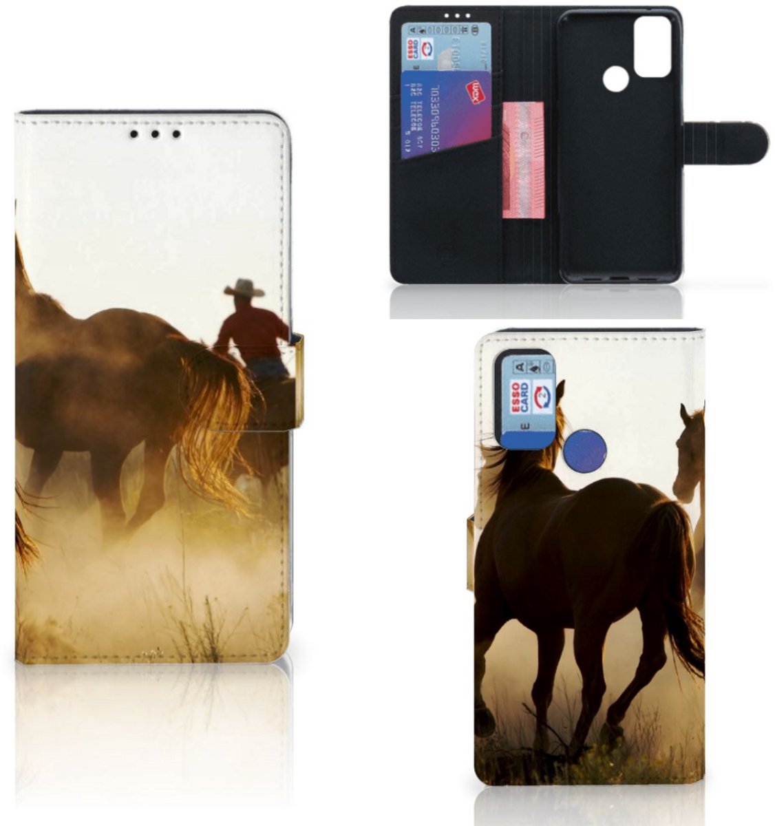 Alcatel 1S (2021) Telefoonhoesje met Pasjes Design Cowboy