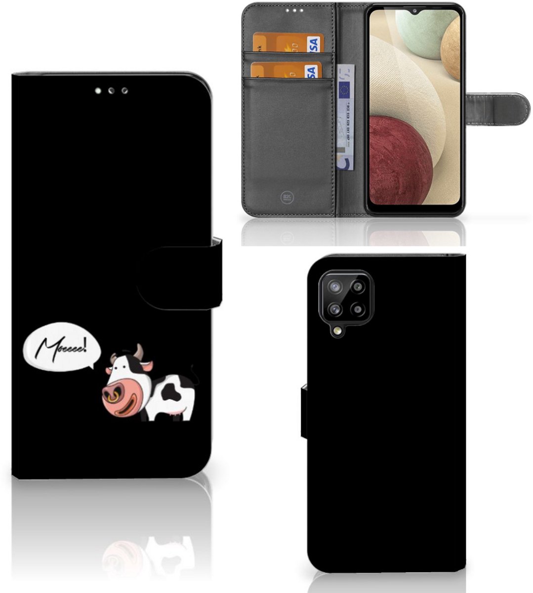 Samsung Galaxy A12 Leuk Hoesje Cow