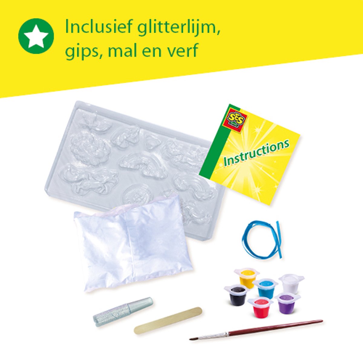 SES Creative - Hobby Pink - Gieten en Schilderen - Eenhoorns - Knutselen Meisjes - Sneldrogend - Vanaf 5 jaar — afbeelding 2
