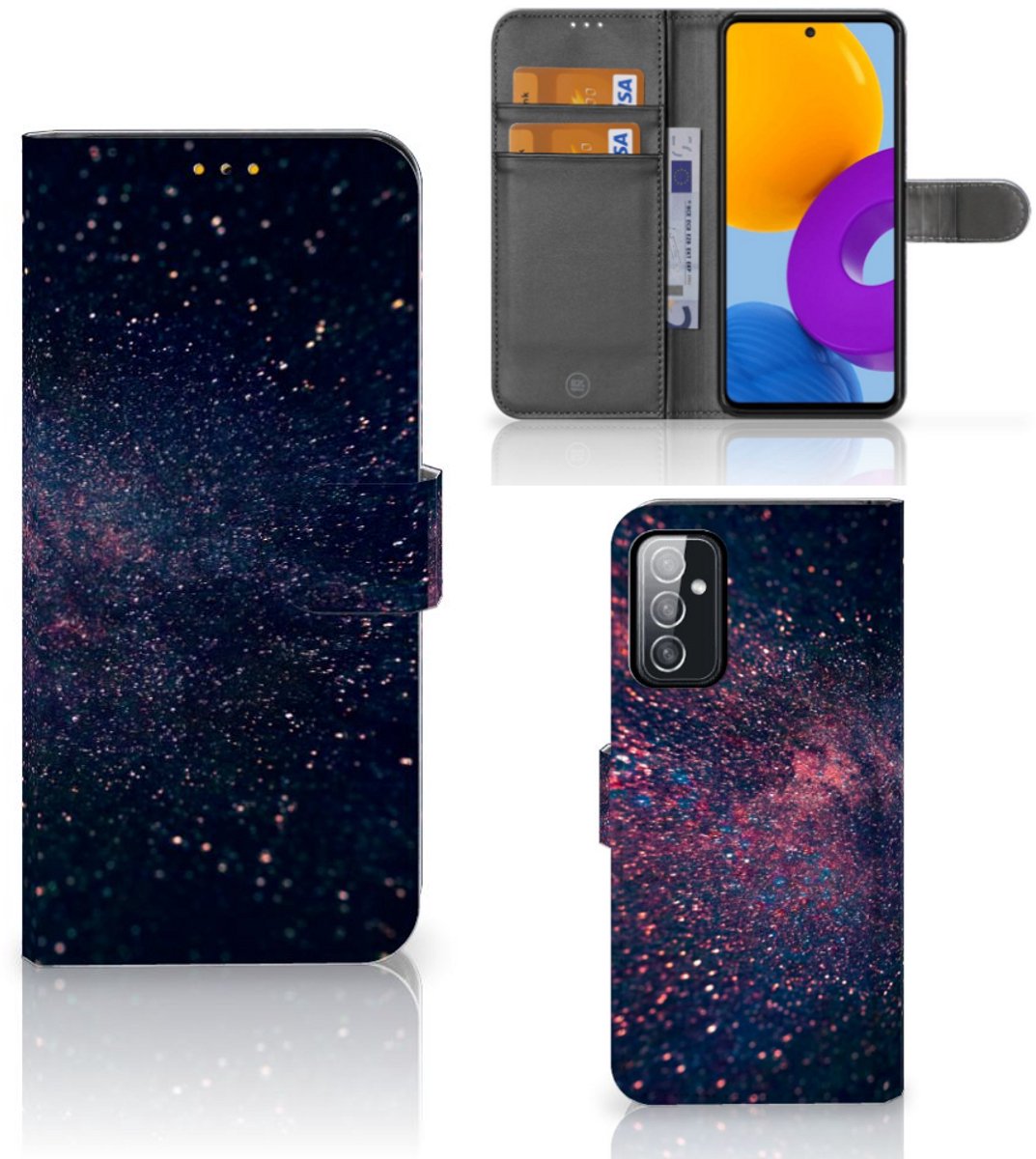 Samsung Galaxy M52 Book Case Stars