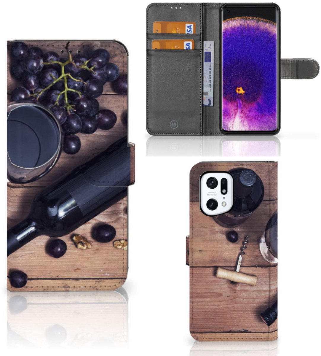 OPPO Find X5 Pro Book Cover Wijn