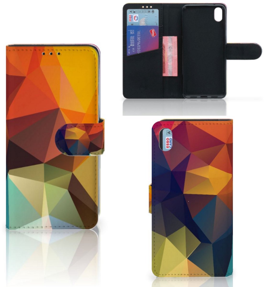 Xiaomi Redmi 7A Book Case Polygon Color