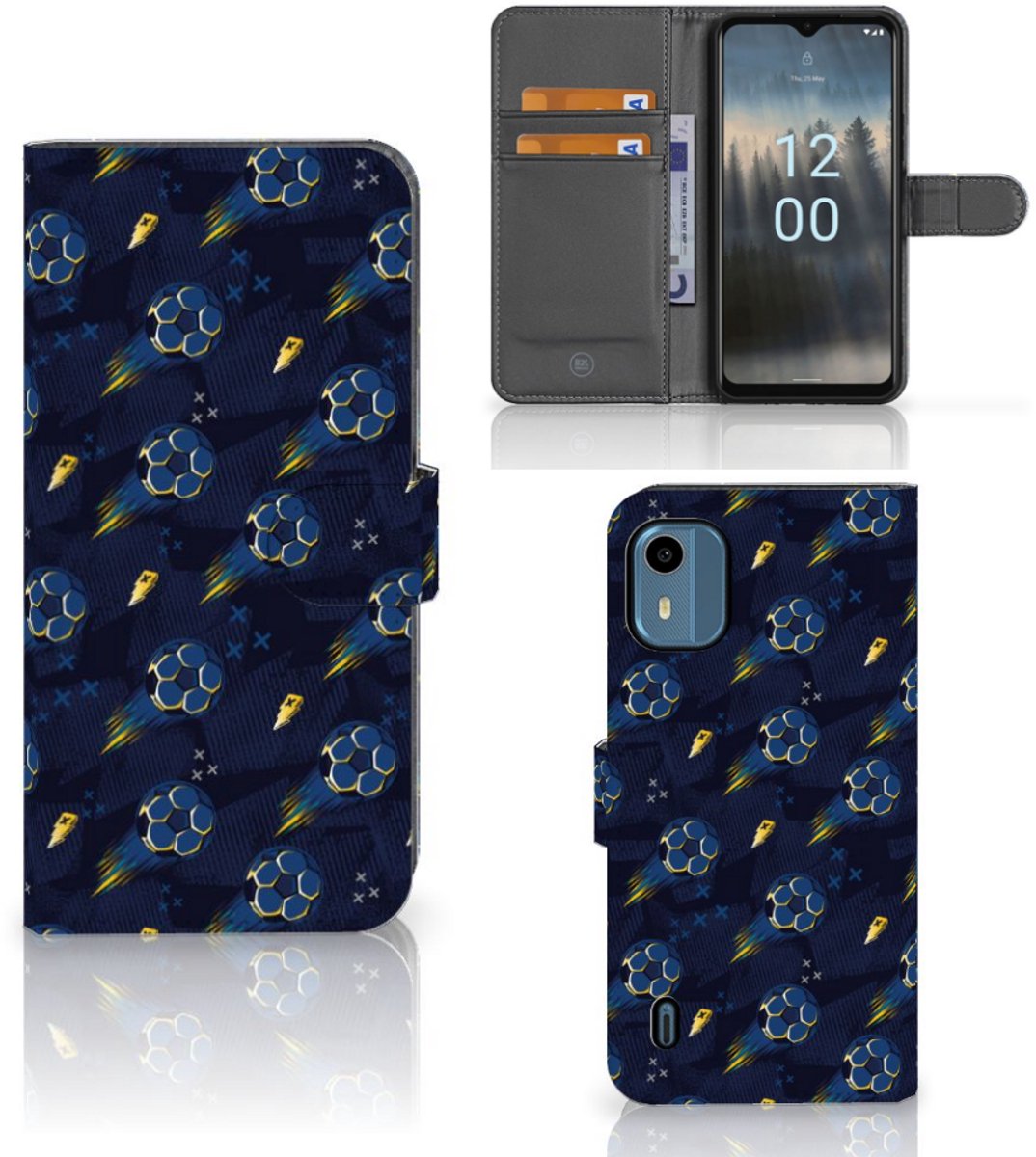 Telefoon Hoesje voor Nokia C12 Voetbal