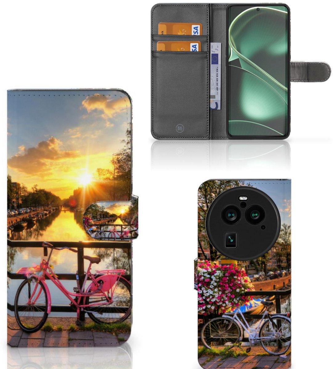 OPPO Find X6 Pro Flip Cover Amsterdamse Grachten