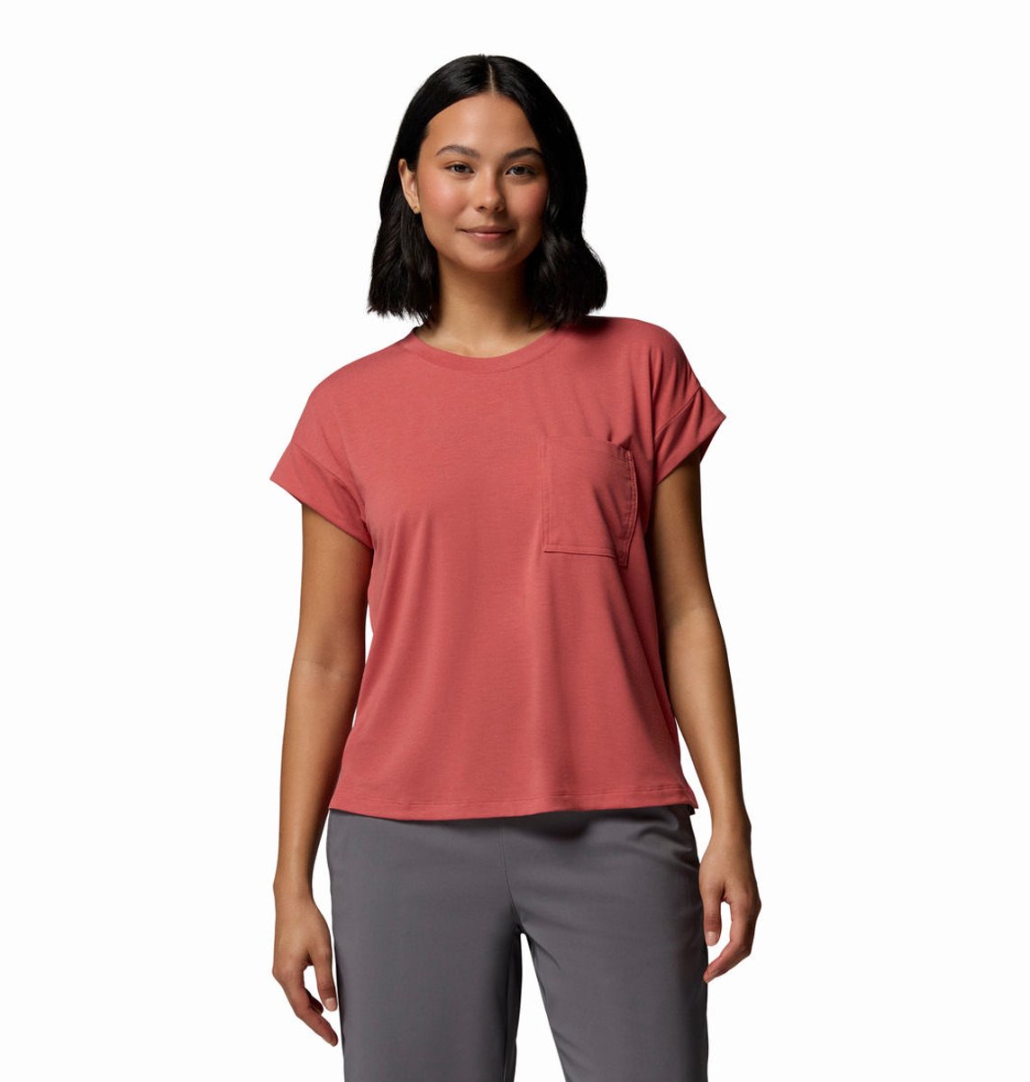 Columbia Daniela Falls SS – Outdoor Kleding Fleeces en Truien T-Shirt Geel