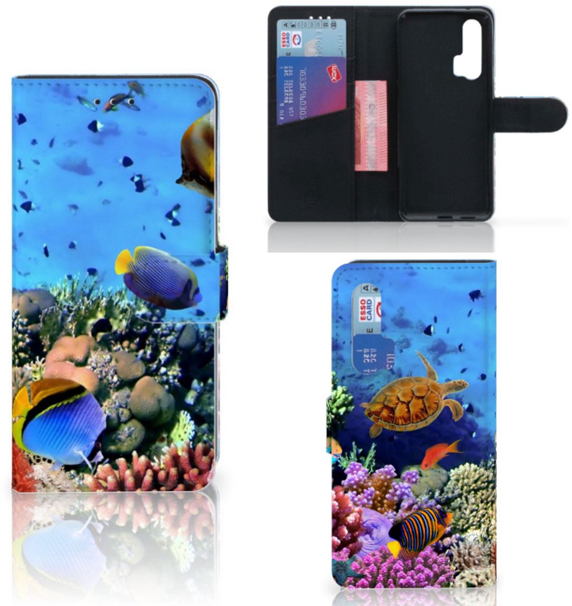 Honor 20 Pro Telefoonhoesje met Pasjes Vissen