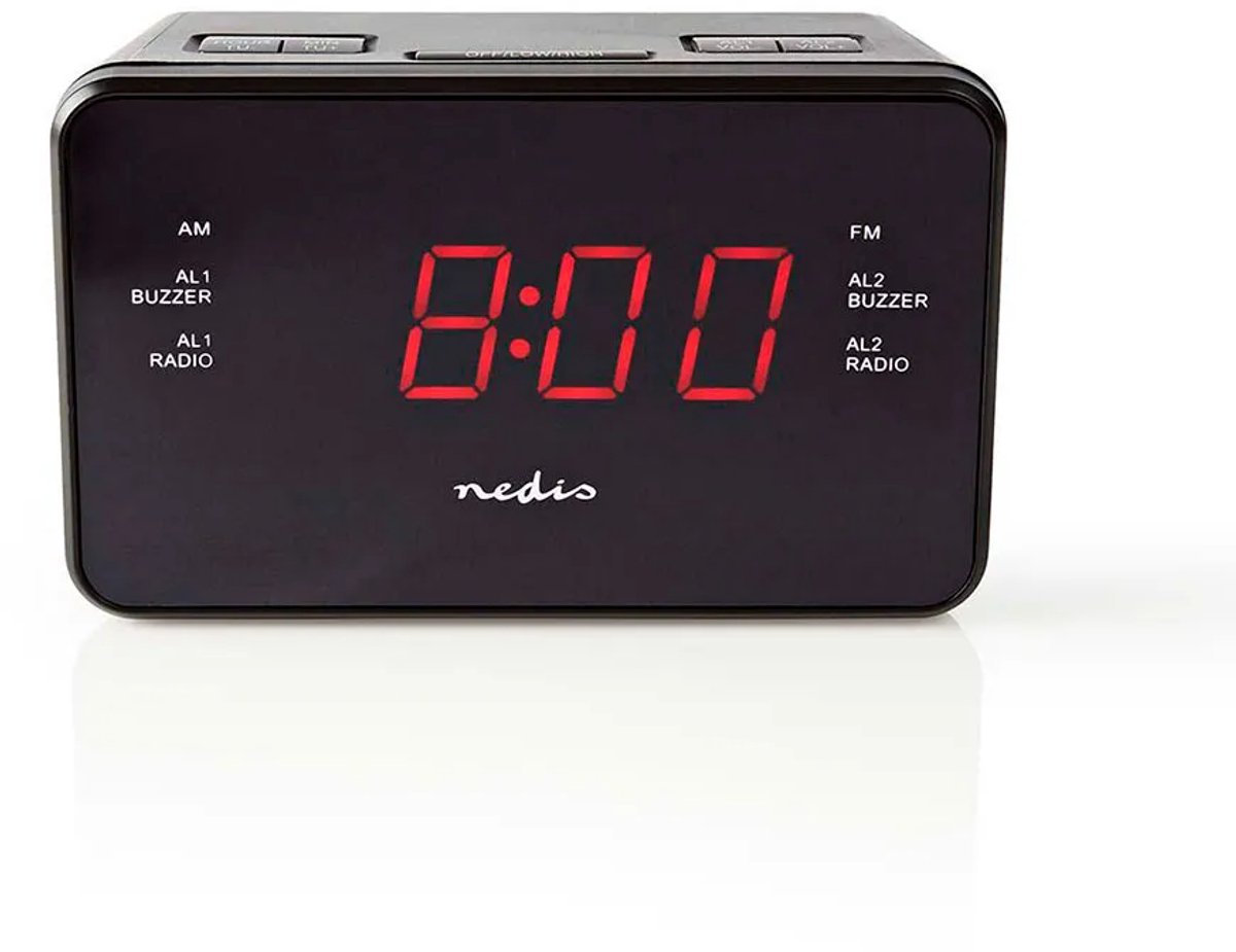 NEDIS CLAR002BK Wekkerradio