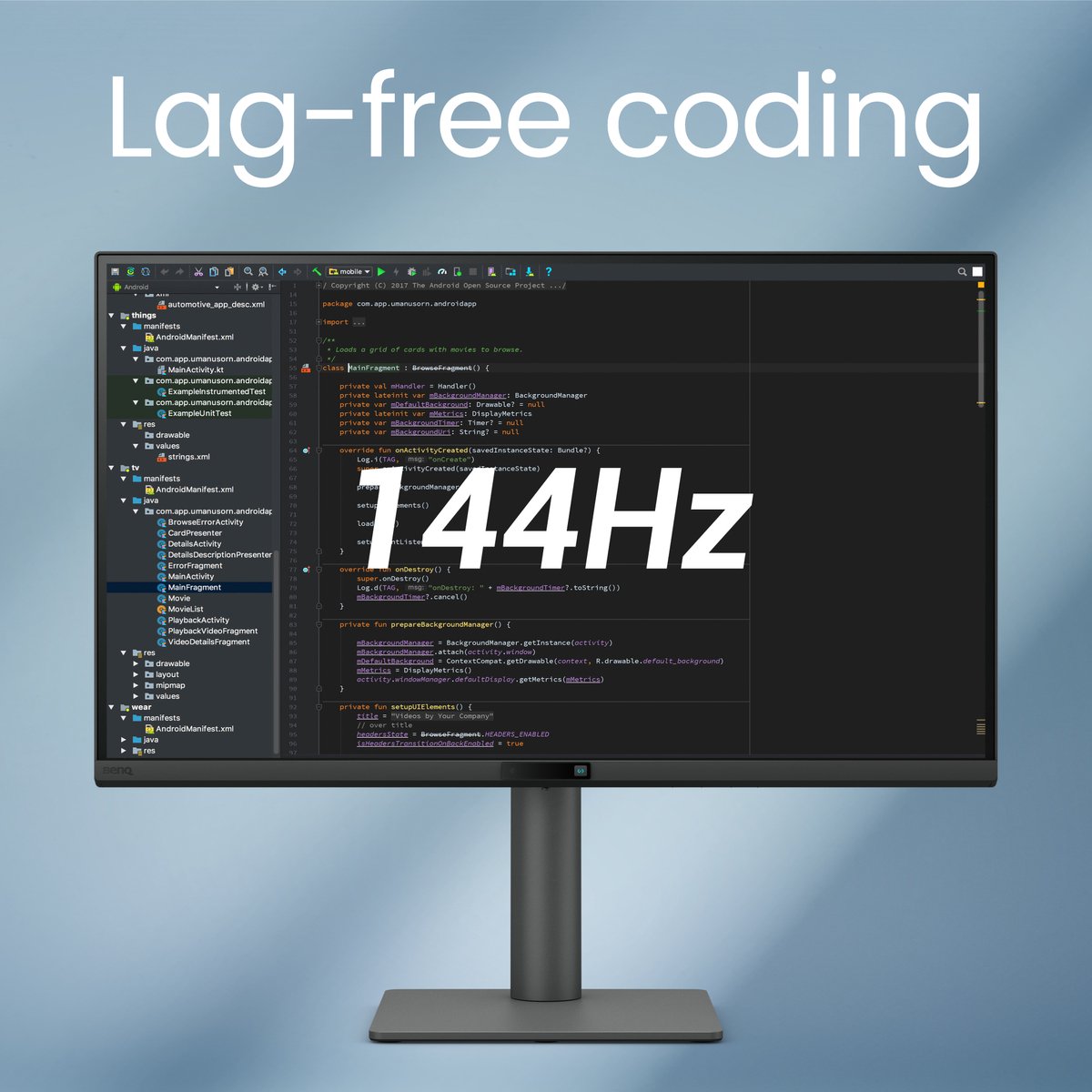 BenQ RD270Q – 27” QHD IPS Monitor – 144Hz – Nano Matte – USB‑C 65W – Programmeer‑ & Werkmonitor thumbnail 6