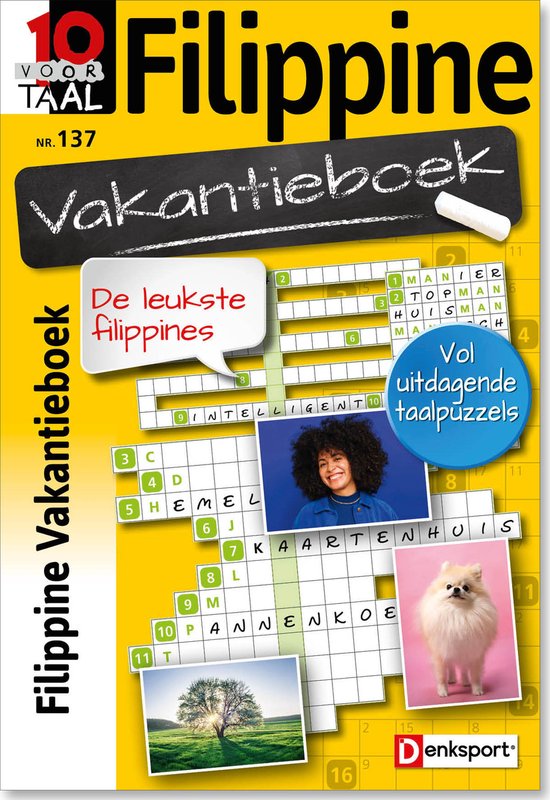 Denksport Puzzelboek 10 voor Taal - Filippine vakantieboek, editie 137